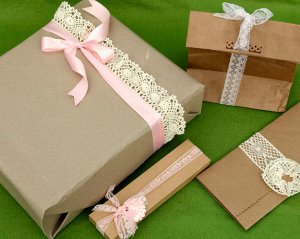 Brown Paper Packaging Tied Up with String