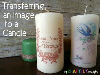 Easy Candle Image Transfer