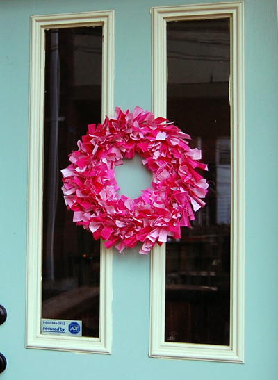 Valentine's Rag Wreath
