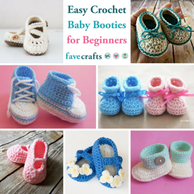 15 Easy Crochet Baby Booties for Beginners
