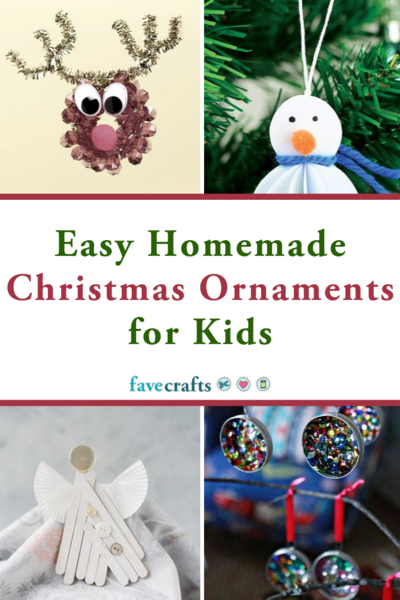 30+ Easy Homemade Christmas Ornaments for Kids